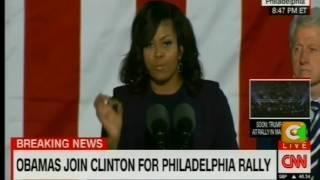 US First Lady Michelle Obama speech on #USA  election night