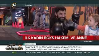 Kadın Boksör Hakem Lösemiye Kroşe Atıyor