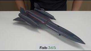 SR-71 Blackbird, Foldable design for 3D printing