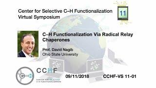 CCHF VS 11.1 - Prof. David Nagib | C–H Functionalization via Radical Relay Chaperones