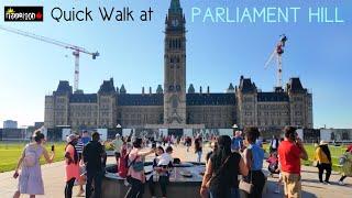 Quick Walk @ Parliament Hill  OTTAWA CANADA  //  Parliament Building Under Construction  //  2024