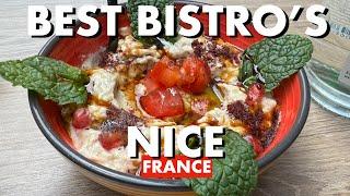 Top 5 Cute Bistros in Nice,France.  Amazing food, kind service. No tourist traps! French Riviera.