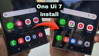 install One Ui 7.0  On Galaxy S24 Series  S24 Ultra hidden secret Feature 