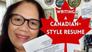 How to Make an Effective Canadian-Style Resume / Tagalog #LifeinCanada