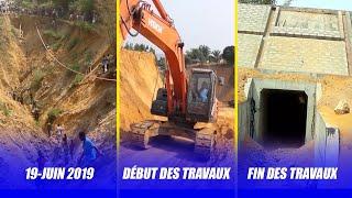 % TRAVAUX ÉROSION ZAMBA TÉLÉCOM : AVANT - PENDANT & APRÈS LES TRAVAUX ( RETOUR EN IMAGES )