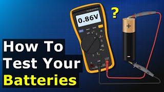 Testing Batteries With a Multimeter - AA Battery Test