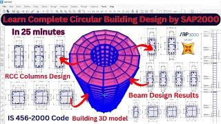 Circular Building Design by SAP2000  Software | SAP2000 Software | Civil Engineering Shravan |