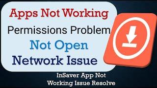 How To Fix InSaver App not working | Not Open | Space Issue | Network & Permissions Issue