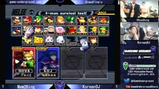 SM Melee at GU: Grand Finals Mew2King (Marth, Fox, Sheik) vs KoreanDJ (Fox, Marth, Sheik)