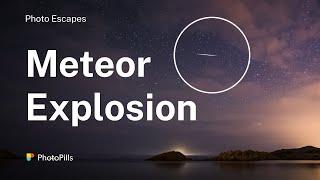 Meteor Explodes During The Geminids Meteor Shower - 2015