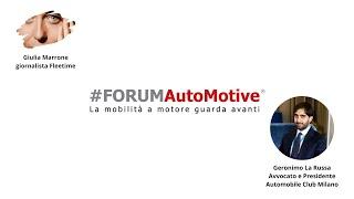 #FORUMAutoMotive 2024: Intervista a Geronimo La Russa - Avvocato e Presidente Automobile Club Milano