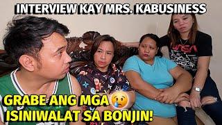 MRS. KABUSINESS" NAGSALITA NA TUNGKOL SA BONJIN!