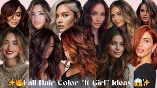 "It" Girl Hair Color Ideas for Fall 2024 #demure #fallhairstyles