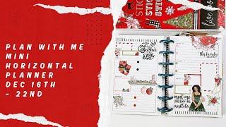 Plan With Me | Mini Horizontal Planner | Dec 16th  - 22nd | Live.Love.Posh Posh Christmas