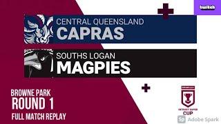 FULL MATCH REPLAY- INTRUST SUPER CUP RD1 | CAPRAS V SOUTHS LOGAN MAGPIES