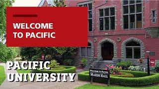 Welcome to Pacific University