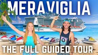 MSC MERAVIGLIA | Ultimate Cruise Ship Tour ( + Bonus Private Island Tour)