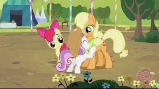 Carrera de Hermanas con Sweetie Belle, Applejack y Rarity? || La hermandad en los cascos 02x05