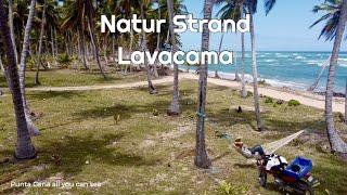 Playa Lavacama Natur Strand. Gut zu erreichen mit dem Auto.Von Punta Cana aus ca. 45 min.