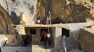 A Documentary of Struggle and Progress: Cementing the Roof of a House in Nomadic Life#kohgol#nomadic