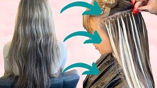 COMPLETE HAIR TRANSFORMATION | FULL HEAD I TIP EXTENSIONS, HIGHLIGHTS AND MORE!