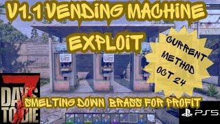 7 Days To Die 1.1 Console - Vending Machine Exploit *New Brass Method*