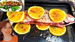 best orange fish recipe ,ماهی پرتقالی گریل شده خوشمزه مجلسی آسان ،ماه پرتقالی  با ماهی سفید،قزل آلا