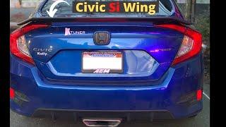 10th Gen Civic RS Wing Install! | Fake Si!