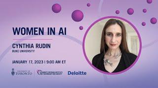 Women in AI: Cynthia Rudin | Do simpler machine learning models exist and how can we find them?