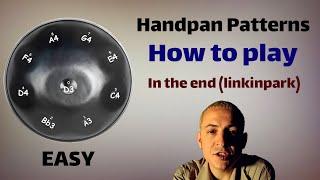 In the end (linkin park);handpan tutorial;آموزش هنگدرام