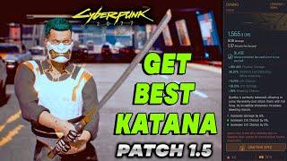 CYBERPUNK 2077 - NEW Iconic Katana Byakko | HOW TO GET IT! PATCH 1.5 | NEW WEAPON