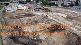 Luton Town Power Court Stadium Construction - October 2024