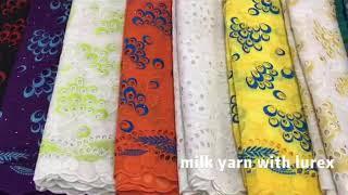 african lace fabrics embroidery milk yarn lurex nigeria wedding party swiss voile lace