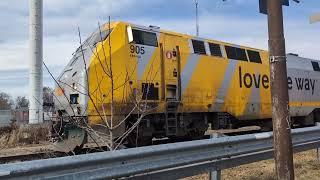 VIA 73 at the Chatham VIA station. Mar 1, 2024