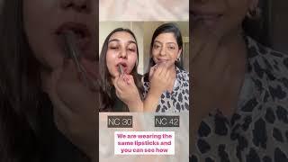 Same same but very different #shorts #youtubeshorts #lipstickswatch #lipstickshade #colortheory