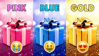 Choose Your Gift...! Pink, Blue or Gold ⭐️ How Lucky Are You? 