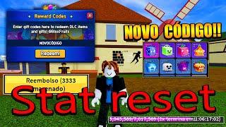 NOVO CÓDIGO + 26 CÓDIGOS DE 2X XP BELI E RESET NO BLOX FRUITS 2024 - blox fruit codes