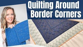 Machine Quilting Border Corners - Free-motion Challenge Quilting Along with Angela Walters