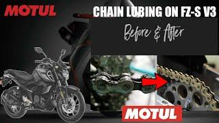 Chain Lubing | ft. Yamaha FZ-S v3.0