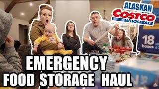 EMERGENCY FOOD STORAGE HAUL | ALASKAN COSTCO PRICES | Somers In Alaska