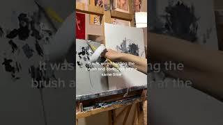 An Oil Painter paints in VR  #art #shorts