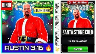 Completing  Stone Cold Santa One Shot Challenge || WWE Mayhem ️