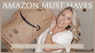 AMAZON MUST HAVES HAUL Aesthetic Home Decor & Spring Fashion *TikTok Made Me Buy It*