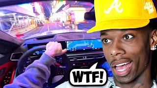 Quan Reacts To DRIFTING In NYC Times Square.. (Squeeze Benz)