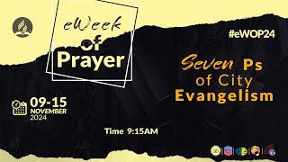 Youth Week of Prayer|| Seven P's of City Evangelism || Bro. Romaro Black || Sabbath, November 9,2024