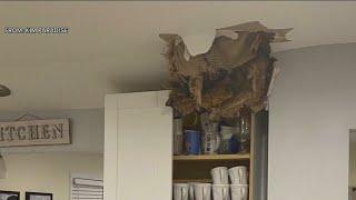 Massive chunk of ice crashes through roof of Marlton, NJ home