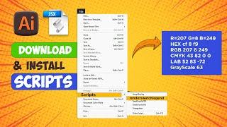 How to Download and Install scripts in illustrator for free.
