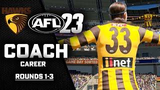 HOKBALL IS HERE - AFL 23  - Manager Mode - Round 1