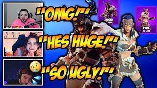 STREAMERS "REACT" TO *NEW* FYRA & JAEGER SKINS! Funny Fortnite Clips & WTF Moments!