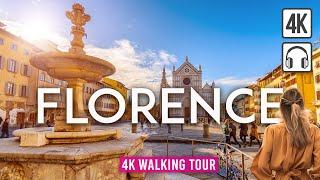 FLORENCE, Italy 4K Walking Tour - Captions & Immersive Sound [4K Ultra HD/60fps]